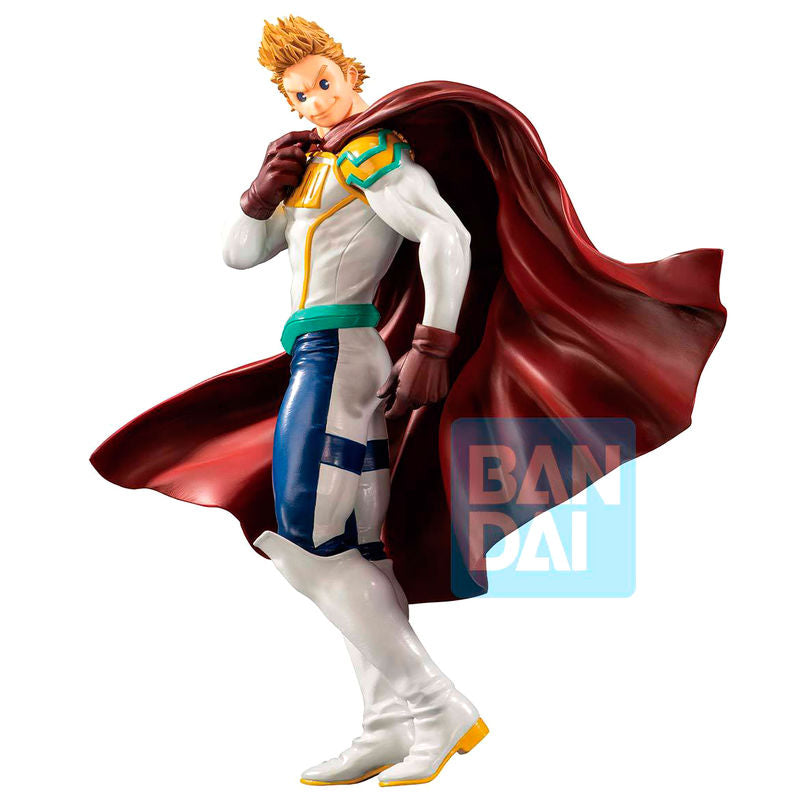 Figurine Mirio Togata de 20cm en PVC, issue de la série My Hero Academia Next Generations par BANPRESTO, vue de face.