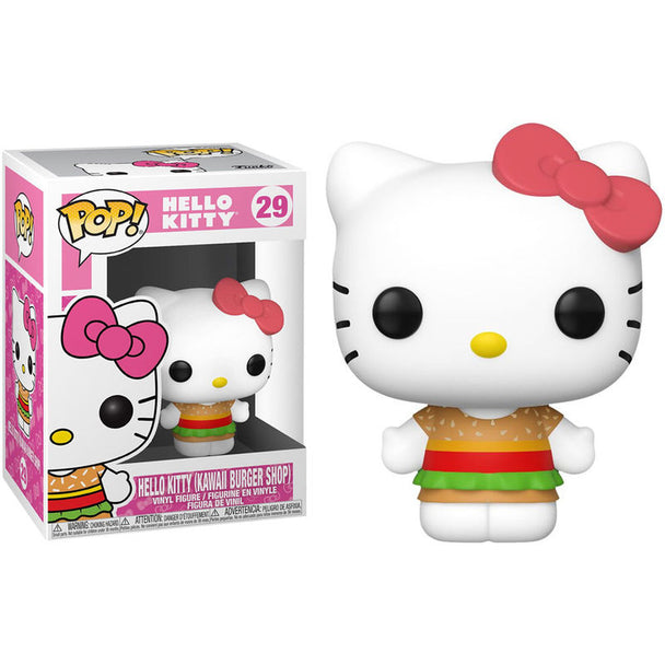 Vue rapprochée de la figurine Funko POP Hello Kitty KBS Série 2 montrant les détails et couleurs vives
