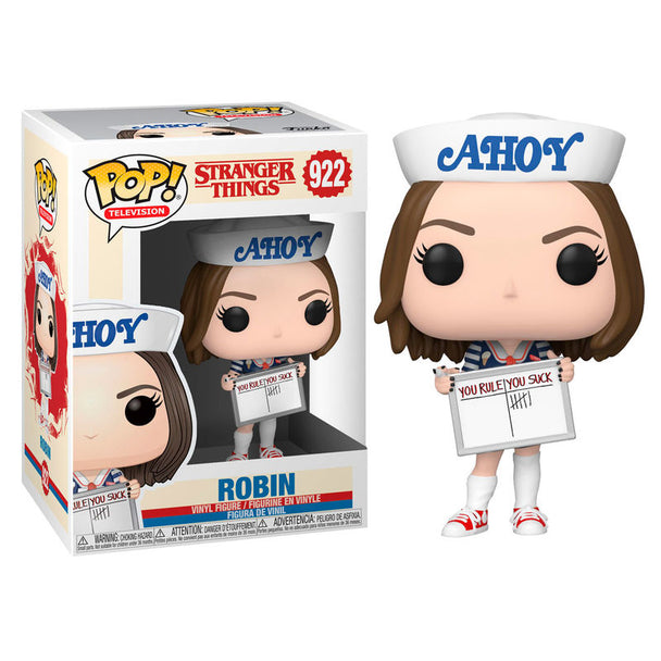 Figurine Funko POP de Robin de Stranger Things en vinyle de 9 cm avec boîte cadeau
