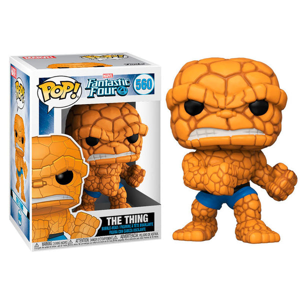 Figurine Funko POP The Thing Marvel Fantastic Four en vinyle de 9cm dans sa boîte vitrine