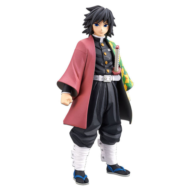 Figurine Giyu Tomioka 16cm de Demon Slayer Kimetsu no Yaiba Vol.5 vue de face avec détails précis
