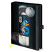 Carnet premium Star Wars au format A5 avec couverture VHS vintage, vue de face montrant le design unique