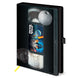 Carnet premium Star Wars au format A5 avec couverture VHS vintage, vue de face montrant le design unique