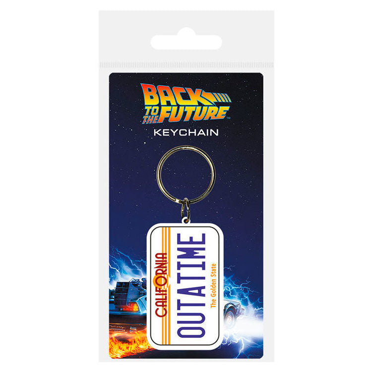 Porte-clés Back to the Future officiel PYRAMID de taille 4,5x6cm avec design inspiré du film culte