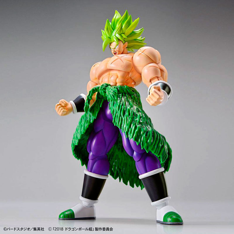 Figurine Dragon Ball Super Broly Fullpower de 23 cm en kit à monter, vue de face détaillée