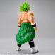 Zoom sur les détails du visage et des muscles de la figurine Broly Fullpower Dragon Ball Super
