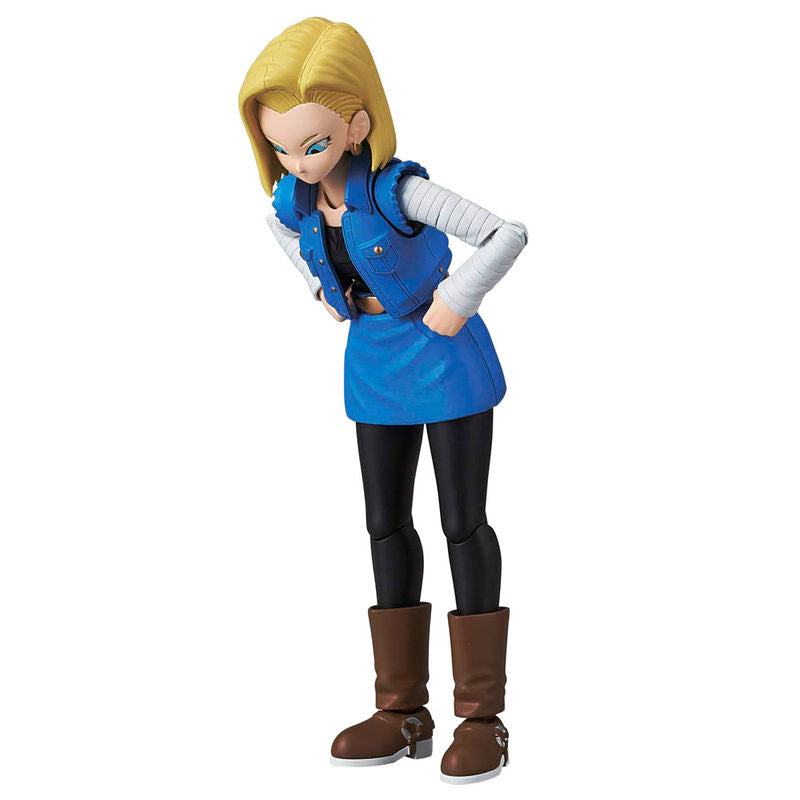 Vue arrière de la figurine Android 18 PKG Renewal Re:Run mettant en avant les détails du costume
