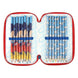Trousse triple Disney Mickey Giotto CERDÁ vue de face avec design Mickey coloré