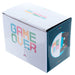 Mug Game Over PUCKATOR avec poignée en forme de manette vue de face sur fond blanc