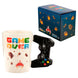 Vue du dessus montrant l’ouverture large du mug en forme de manette de jeu