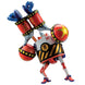 Kit modèle General Franky BANDAI HOBBY en PVC non peint avec pièces prêtes à assembler sur fond blanc