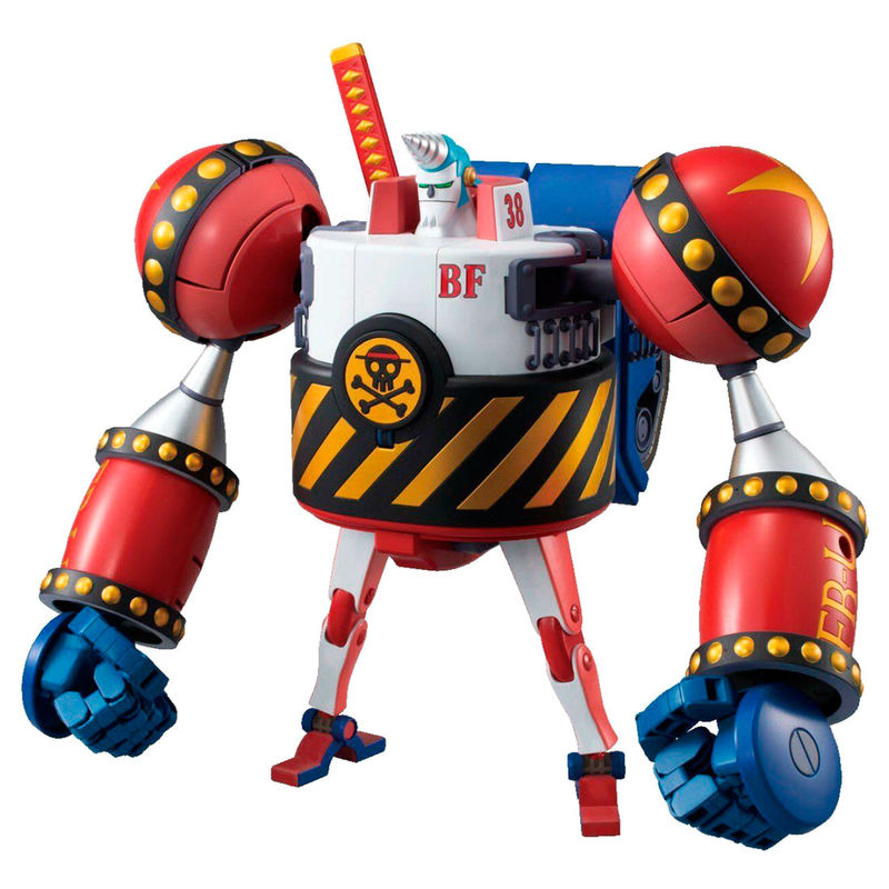 Vue rapprochée de la figurine General Franky montée montrant les articulations et finitions du modèle