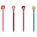 Vue rapprochée du Disney Princess Pen Topper FUNKO représentant une princesse Disney colorée et détaillée sur un stylo.