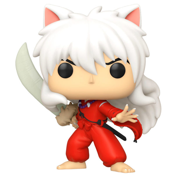 Figurine Funko POP Inuyasha de 9 cm en vinyle, présentée dans sa boîte vitrine transparente officielle FUNKO.