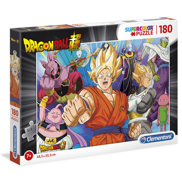 Puzzle Dragon Ball assemblé montrant l'image complète de 48,5x33,5 cm avec personnages emblématiques