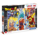 Boîte du puzzle Dragon Ball 180 pièces CLEMENTONI avec dimensions et illustration attrayante visible.