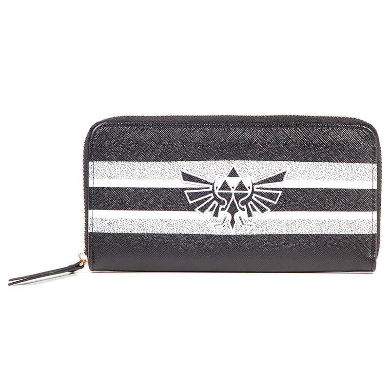 Portefeuille Nintendo Zelda DIFUZED en polyester et PU avec design officiel, idéal pour les fans de la franchise.