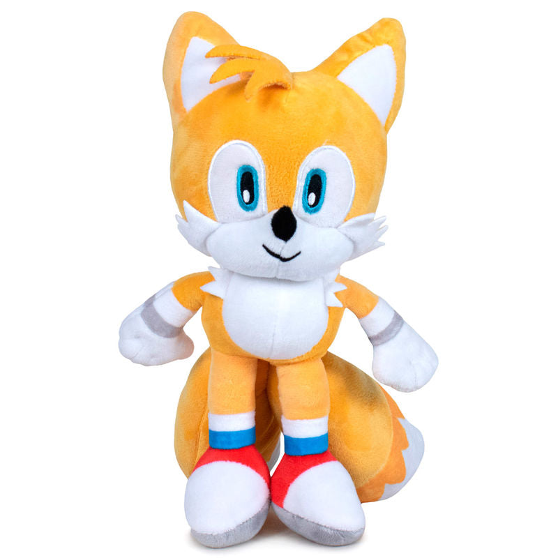 Peluche Sonic Tails officielle SEGA de 30cm, douce et câline, idéale pour collection et cadeau