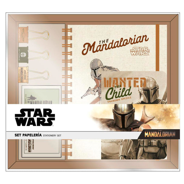 Coffret papeterie Star Wars The Mandalorian avec Bébé Yoda, vue de face