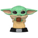 Détail de la figurine Funko POP The Child montrant les yeux expressifs et la texture vinyle de haute qualité.