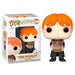 Figurine Funko POP Harry Potter représentant Ron Weasley vomissant des limaces avec un seau, vue avant