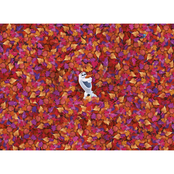 Boîte du puzzle Disney Frozen 2 Olaf de CLEMENTONI avec image colorée et dimensions indiquées