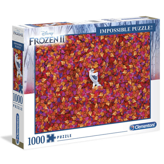 Puzzle assemblé Olaf de Frozen 2 mesurant 69x50 cm avec pièces de haute qualité CLEMENTONI