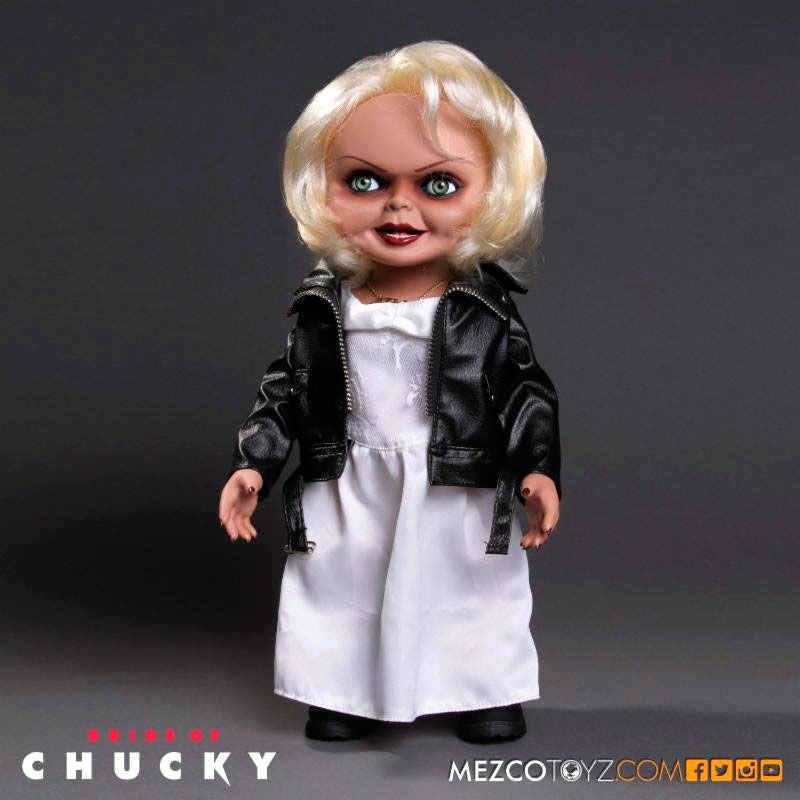 Emballage officiel MEZCO TOYZ de la figurine parlante Tiffany Bride of Chucky