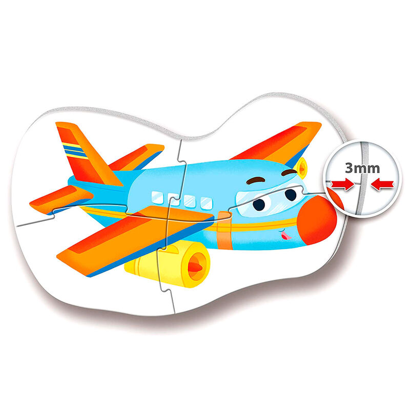 Puzzle My First Puzzle CLEMENTONI représentant un moyen de transport avec pièces épaisses et colorées