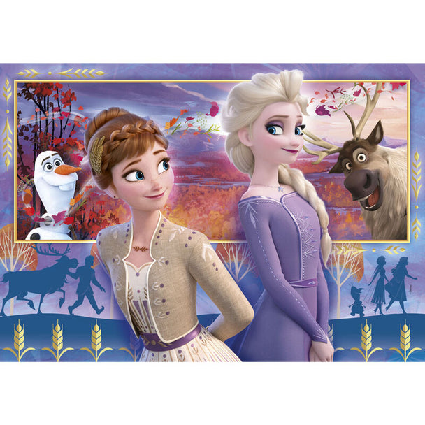 Puzzle Disney Frozen 2 de 60 pièces avec illustration colorée des personnages principaux