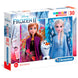 Puzzle assemblé Disney Frozen 2 signé CLEMENTONI, dimensions 33,5x23,5cm, idéal pour enfants.
