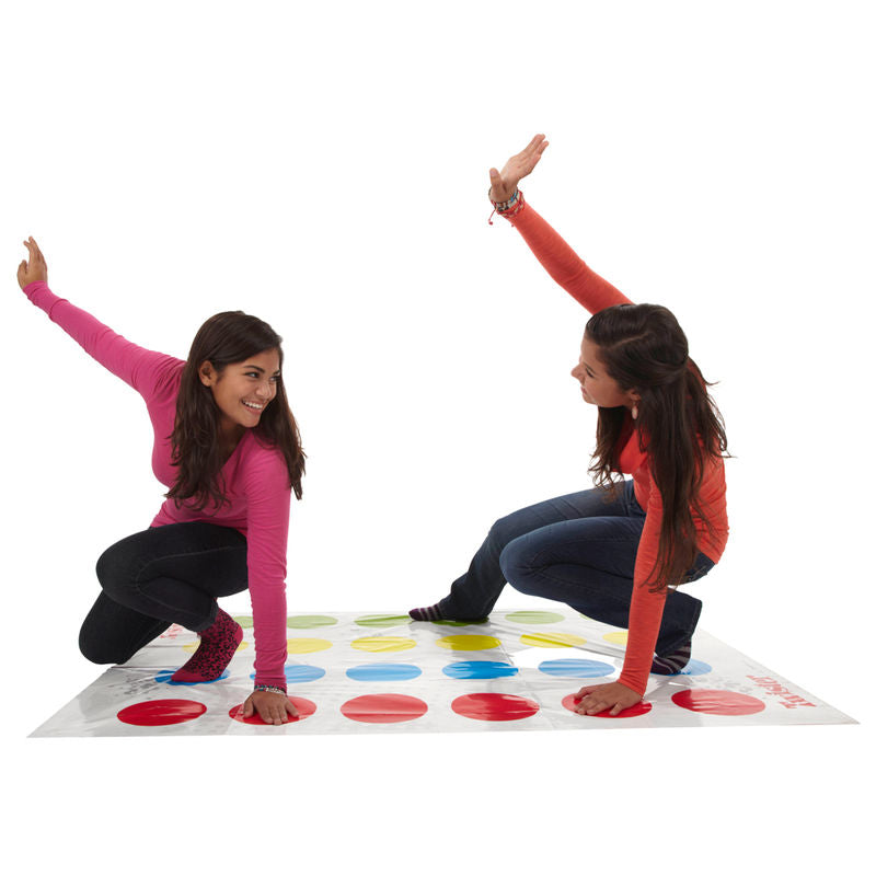 Roulette de Twister indiquant le prochain mouvement à effectuer par les joueurs
