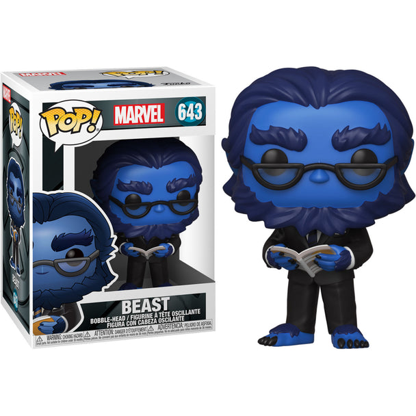 Figurine Funko POP Beast des X-Men édition 20ème anniversaire Marvel, vinyle 9cm dans sa boîte vitrine.