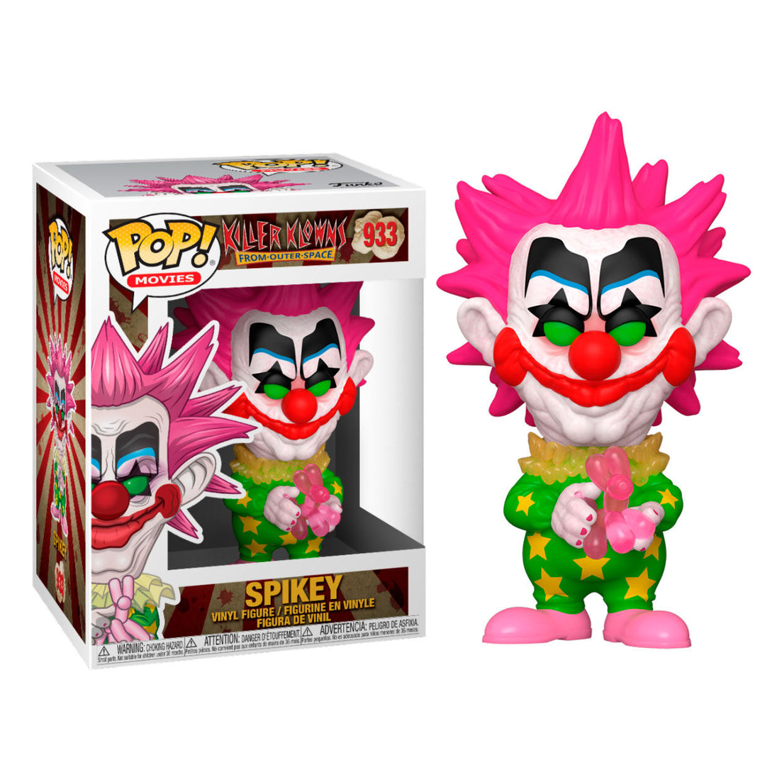 Figurine Funko POP Killer Klowns From Outer Space Spikey en vinyle de 9 cm dans sa boîte vitrine