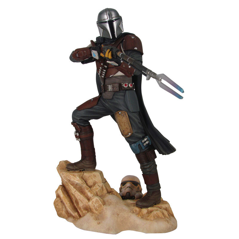 Statue The Mandalorian 29cm en polyresine édition limitée GENTLE GIANT, figurine de collection Star Wars détaillée et réaliste.