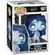 Gros plan sur la figurine Bride Emily Funko POP montrant les couleurs et textures du vinyle 9 cm