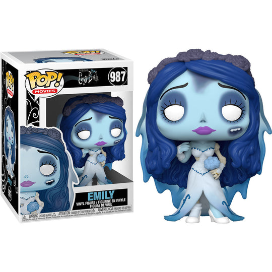 Boîte vitrine de la figurine Funko POP Bride Emily Corpse Bride avec logo Funko et design original