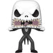 Détail du visage effrayant de Jack Skellington sur la figurine Funko POP en vinyle de 9 cm