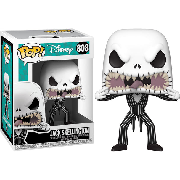 Figurine Funko POP Jack Skellington Nightmare Before Christmas vue de face dans sa boîte vitrine transparente