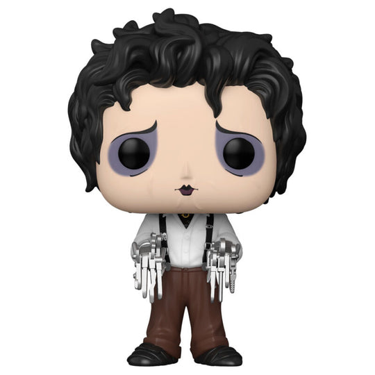 Figurine Funko POP Edward aux mains d'argent en tenue élégante vue de face dans sa boîte vitrine