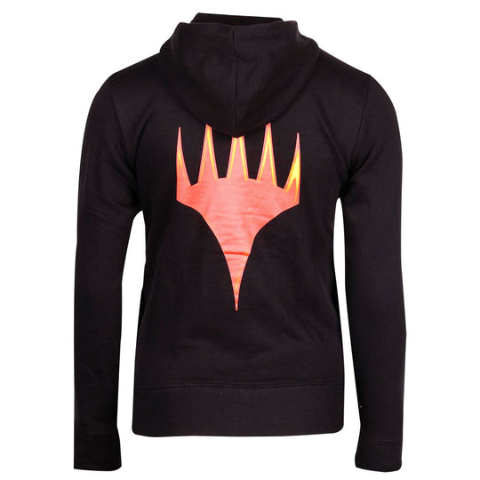 Détail du tissu 100% coton du sweat Magic The Gathering pour femme montrant la texture douce et la qualité du vêtement