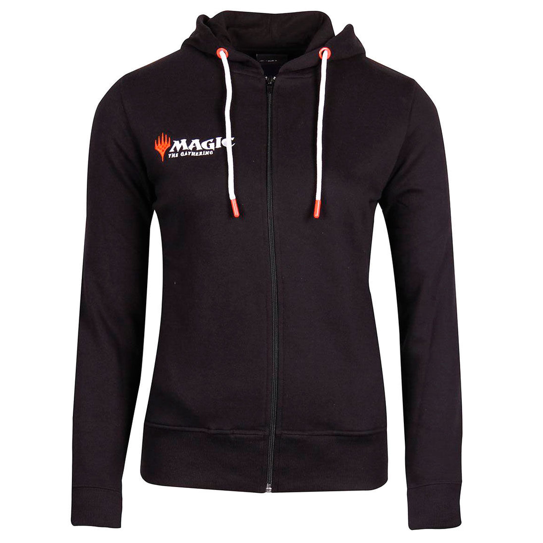 Sweat à capuche femme Magic The Gathering DIFUZED en coton blanc avec logo coloré, vue de face