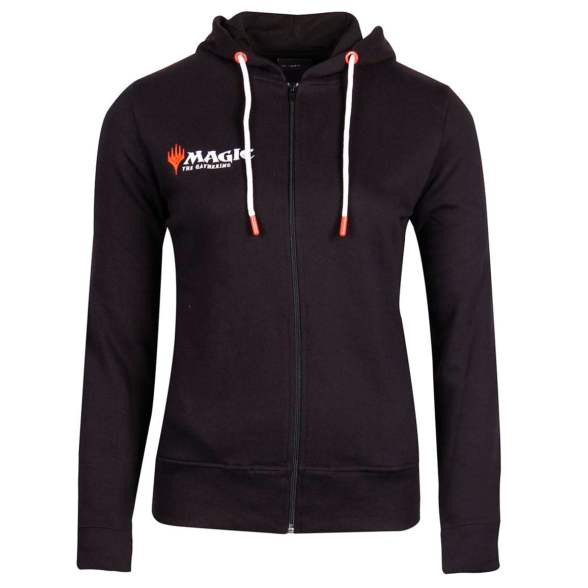 Sweat à capuche femme Magic The Gathering DIFUZED en coton blanc avec logo coloré, vue de face