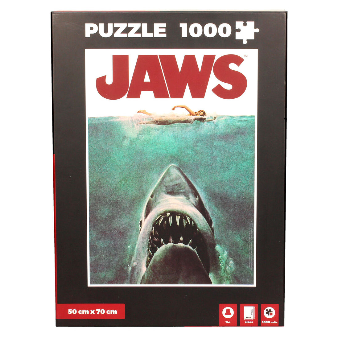 Puzzle SD TOYS Jaws Poster 1000 pièces avec image emblématique du film requin