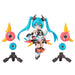 Figurine Hatsune Miku Desktop Army de 8cm vue de face avec détails colorés