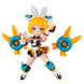 Vue rapprochée des détails de la figurine Hatsune Miku Desktop Army 8cm