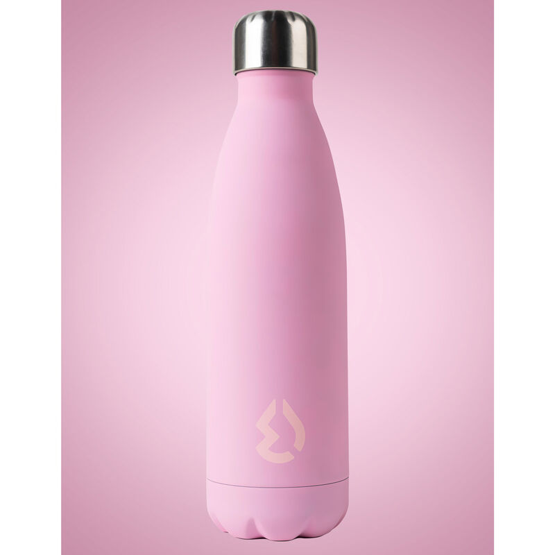 Fermeture étanche de la gourde isotherme rose WATER REVOLUTION, démontrant son système anti-fuite