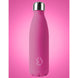 Bouteille Water Revolution en fuchsia entourée de fruits frais illustrant la fraîcheur des boissons conservées