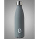Détail de la double paroi isolante de la gourde Water Revolution Grey, garantissant la température.