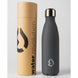 Pack complet de la gourde Water Revolution Grey avec ses 500ml de capacité et design moderne.